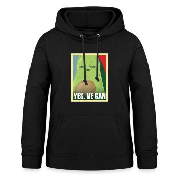Vegan Yes Ve Gan T-Shirt Yes We Can - Frauen Hoodie - Schwarz - Vorne - AI Model Female 172 light (172cm)