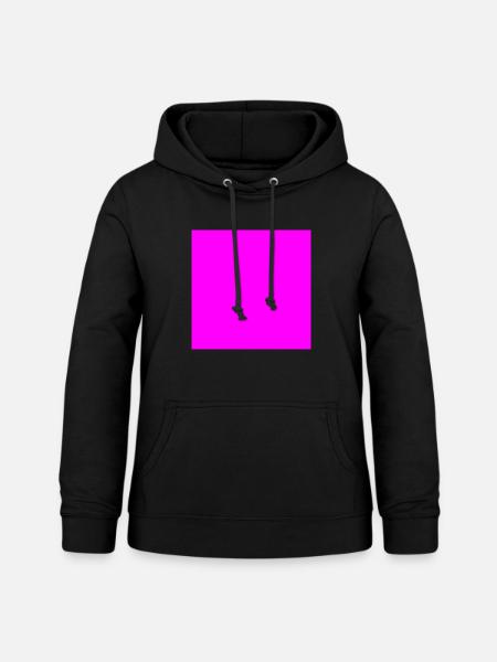 Quadrat pink - Frauen Hoodie - Schwarz