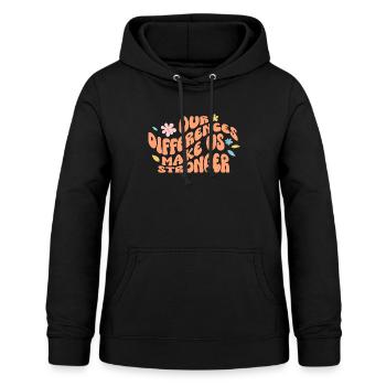 Neurodiverse Ehe Autismus-Bewusstsein - Frauen Hoodie - Schwarz - Vorne - AI Model Female 172 light (172cm)