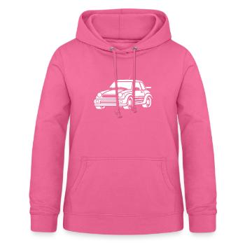 Rallye-Fahrzeug - Frauen Hoodie - Pink - Vorne - AI Model Female 172 light (172cm)