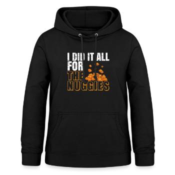 Ich habe alles für die Nuggies gemacht Chicken Nug - Frauen Hoodie - Schwarz - Vorne - AI Model Female 172 light (172cm)