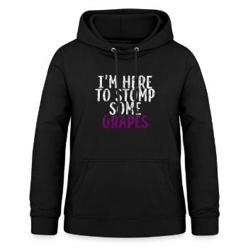 I'm Here To Stomp Some Grapes 3 - Frauen Hoodie - Schwarz - Vorne - AI Model Female 172 light (172cm)