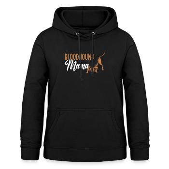 Bloodhound Hund Bluthund - Frauen Hoodie - Schwarz - Vorne - AI Model Female 172 light (172cm)