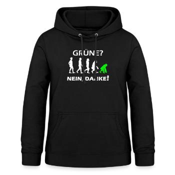 Grüne Nein Danke - Frauen Hoodie - Schwarz - Vorne - AI Model Female 172 light (172cm)