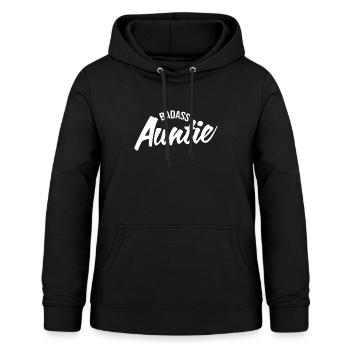 Badass Tante Tante Neugeborenes Tantchen - Frauen Hoodie - Schwarz - Vorne - AI Model Female 172 light (172cm)
