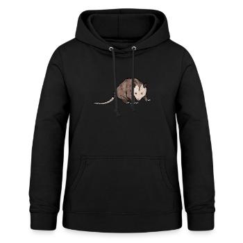 Opossum - Frauen Hoodie - Schwarz - Vorne - AI Model Female 172 light (172cm)