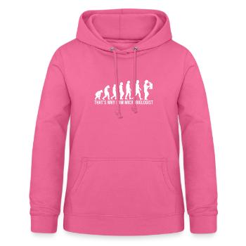 Microbiologiste Evolution - Sweat à capuche Femme - rose - Devant - AI Model Female 172 light (172cm)