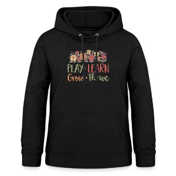 Physiotherapie Kinderphysiotherapeutin - Frauen Hoodie - Schwarz - Vorne - AI Model Female 172 light (172cm)