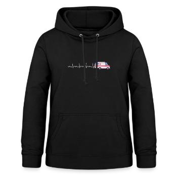 Ambulanz Herzschlag Ambulanz Parademic EMT - Frauen Hoodie - Schwarz - Vorne - AI Model Female 172 light (172cm)