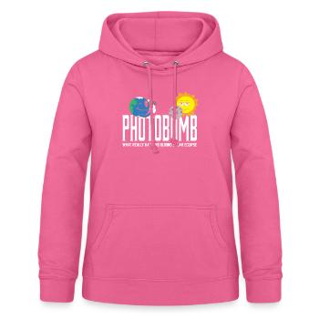 Total Solar Eclipse 2024 Totality Photobomb Sun - Frauen Hoodie - Pink - Vorne - AI Model Female 172 light (172cm)