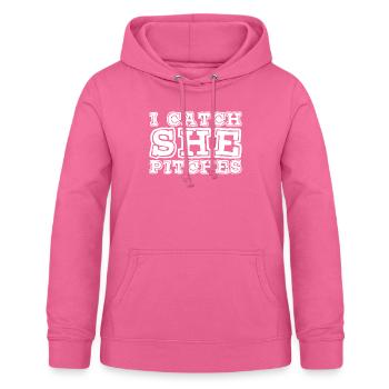I Catch She Pitches 3 - Frauen Hoodie - Pink - Vorne - AI Model Female 172 light (172cm)
