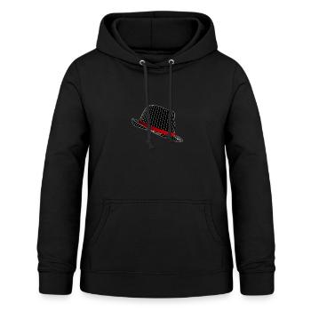 hat - Women's Hoodie - black - Front - AI Model Female 172 light (172cm)