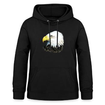 Bald Eagle - Women's Hoodie - black - Front - AI Model Female 172 light (172cm)