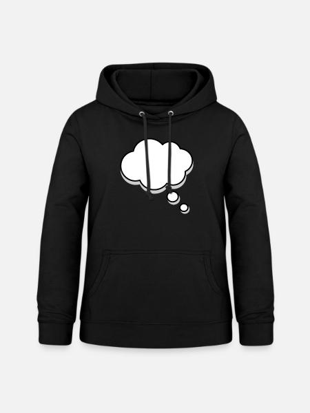 Thinking - Frauen Hoodie - Schwarz
