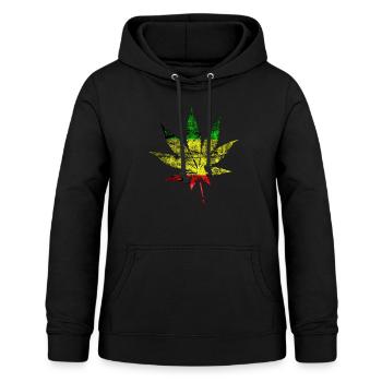 cannabis - Women's Hoodie - black - Front - AI Model Female 172 light (172cm)