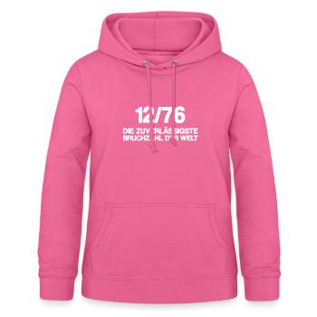 12/76 shotgun ammunition shotgun - Women's Hoodie - pink - Front - AI Model Female 172 light (172cm)