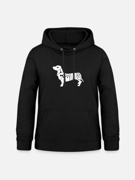 Dachshund - Dame hoodie - sort