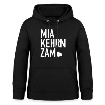 MIA KEHRN ZAM Spruch Bayern Hochzeit Polterabend - Frauen Hoodie - Schwarz - Vorne - AI Model Female 172 light (172cm)