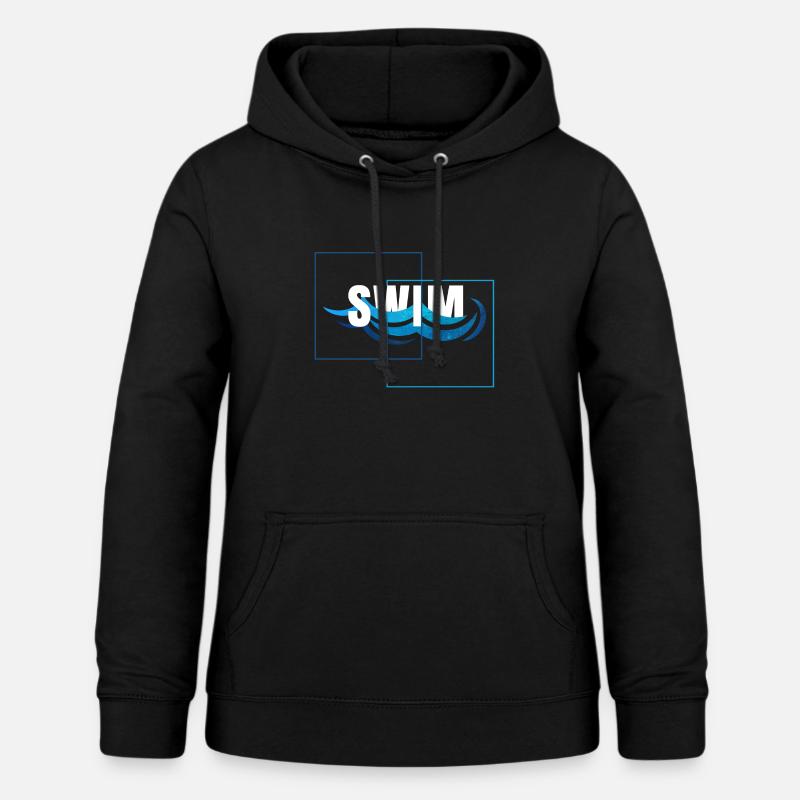 natation - Sweat à capuche Femme - noir