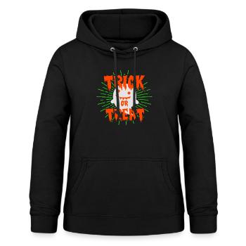Trick or Treat - Frauen Hoodie - Schwarz - Vorne - AI Model Female 172 light (172cm)