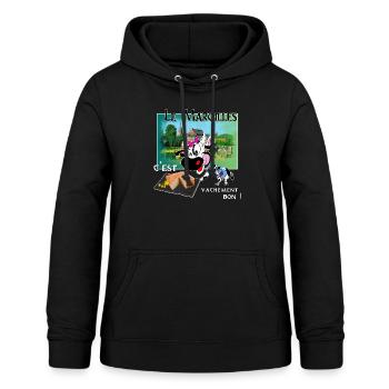die maroilles - Frauen Hoodie - Schwarz - Vorne - AI Model Female 172 light (172cm)