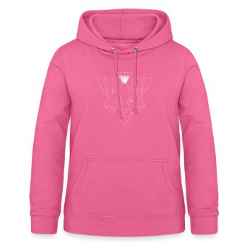 Fuchs Dreieck Tattoo geometrisch - Frauen Hoodie - Pink - Vorne - AI Model Female 172 light (172cm)