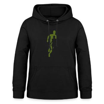 run - Women's Hoodie - black - Front - AI Model Female 172 light (172cm)