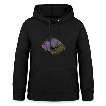 Eagle head - Women's Hoodie - black - Front - AI Model Female 172 light (172cm)