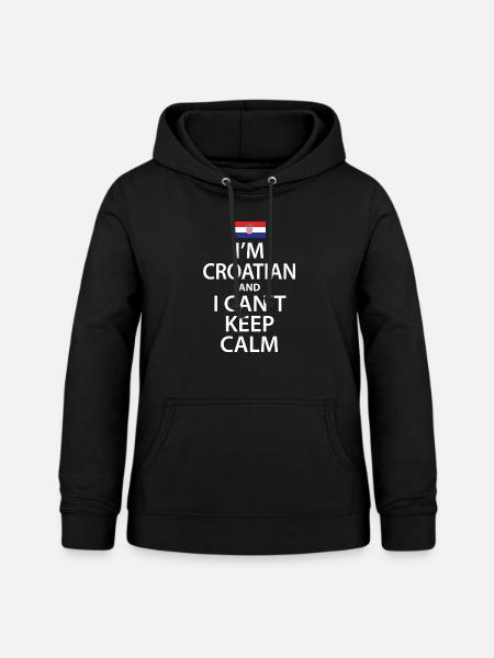 Kroatien - Frauen Hoodie - Schwarz