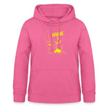 Banane zu gleiten - Frauen Hoodie - Pink - Vorne - AI Model Female 172 light (172cm)