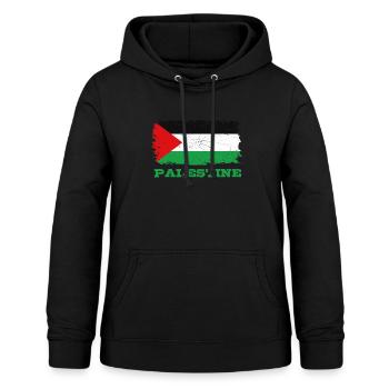 Drapeau palestinien - Sweat à capuche Femme - noir - Devant - AI Model Female 172 light (172cm)