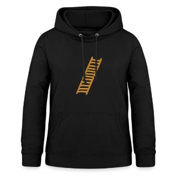Leiter - Frauen Hoodie - Schwarz - Vorne - AI Model Female 172 light (172cm)