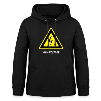 Haute tension - Sweat à capuche Femme - noir - Devant - AI Model Female 172 light (172cm)