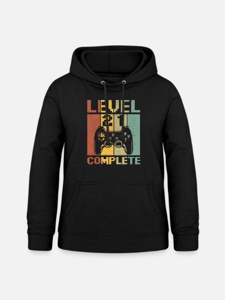 level 21 complete - Frauen Hoodie - Schwarz