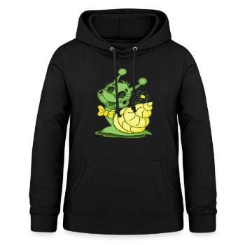 slug - Women's Hoodie - black - Front - AI Model Female 172 light (172cm)