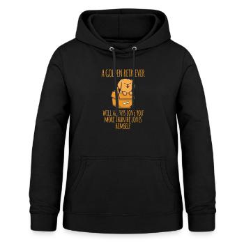 Golden Retriever - Sweat à capuche Femme - noir - Devant - AI Model Female 172 light (172cm)