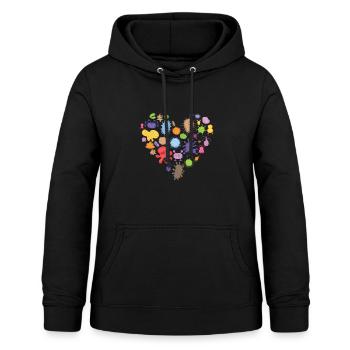 Microbiology Biology Student Biologist Laboratory - Women's Hoodie - black - Front - AI Model Female 172 light (172cm)