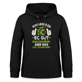 50 Jahre Spruch lustig 50 Geburtstag Geschenk - Frauen Hoodie - Schwarz - Vorne - AI Model Female 172 light (172cm)