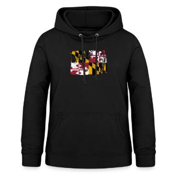 Maryland Reisende Geschenk - Frauen Hoodie - Schwarz - Vorne - AI Model Female 172 light (172cm)