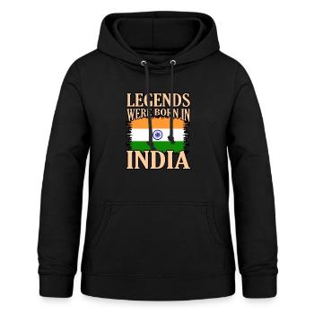 Indien - Frauen Hoodie - Schwarz - Vorne - AI Model Female 172 light (172cm)