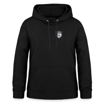 West Virginia - Frauen Hoodie - Schwarz - Vorne - AI Model Female 172 light (172cm)