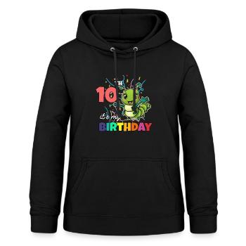 Raupe - Frauen Hoodie - Schwarz - Vorne - AI Model Female 172 light (172cm)