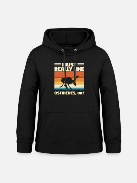 Strauß - Frauen Hoodie - Schwarz