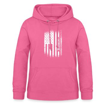 Sport Us Flag Lacrosse - Women's Hoodie - pink - Front - AI Model Female 172 light (172cm)