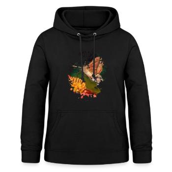 Schmetterling - Frauen Hoodie - Schwarz - Vorne - AI Model Female 172 light (172cm)