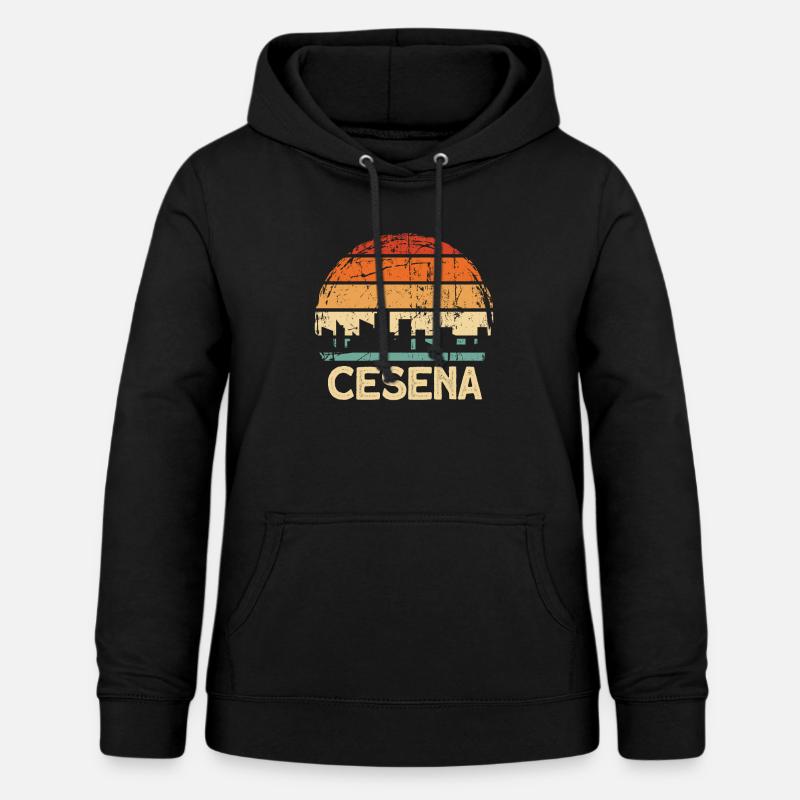 Cesena - Sweat à capuche Femme - noir