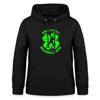 Baseball Trèfle de la Saint-Patrick - Sweat à capuche Femme - noir - Devant - AI Model Female 172 light (172cm)