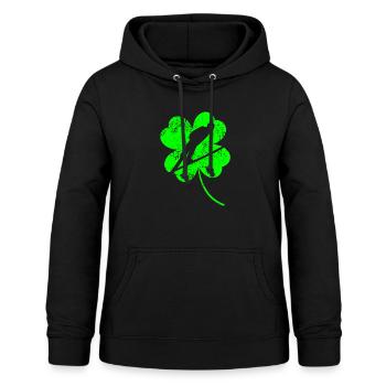 Trèfle de la Saint-Patrick de saut à ski - Sweat à capuche Femme - noir - Devant - AI Model Female 172 light (172cm)