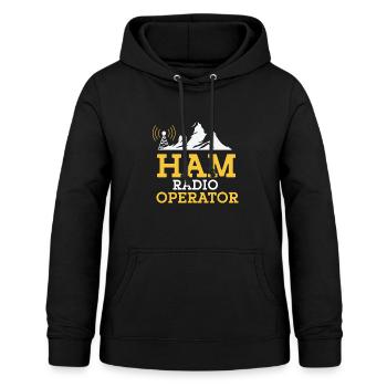 Ham Radio Amateur Radio Funkter Geschenk - Frauen Hoodie - Schwarz - Vorne - AI Model Female 172 light (172cm)
