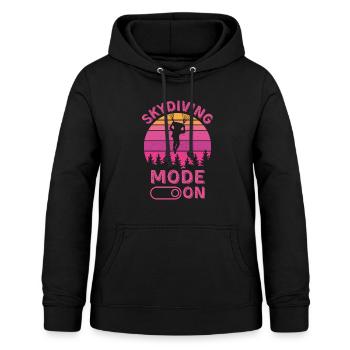 Fallschirmspringen-Modus ein - Frauen Hoodie - Schwarz - Vorne - AI Model Female 172 light (172cm)